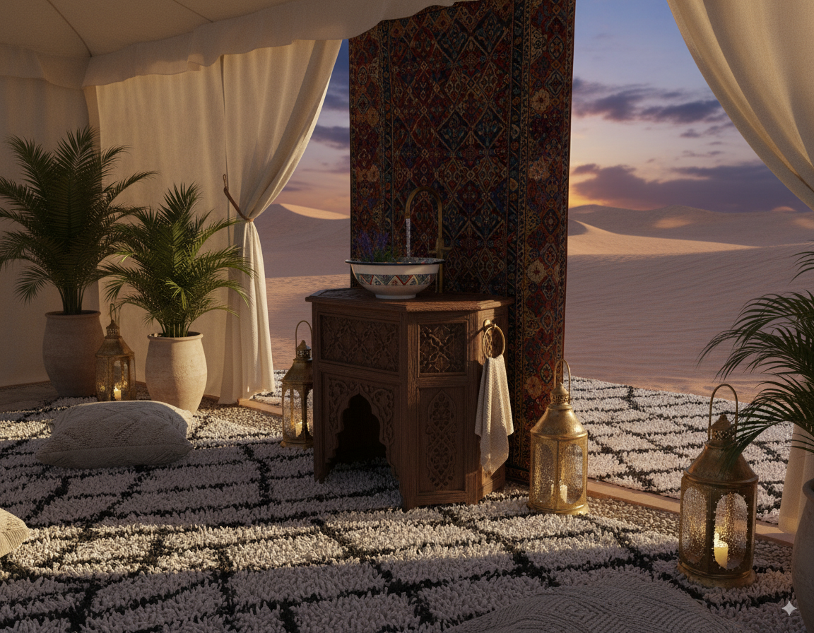 Moroccan Sink Washbasin Wash Basin Ceramic Handmade Multicolour Free Waste SW51