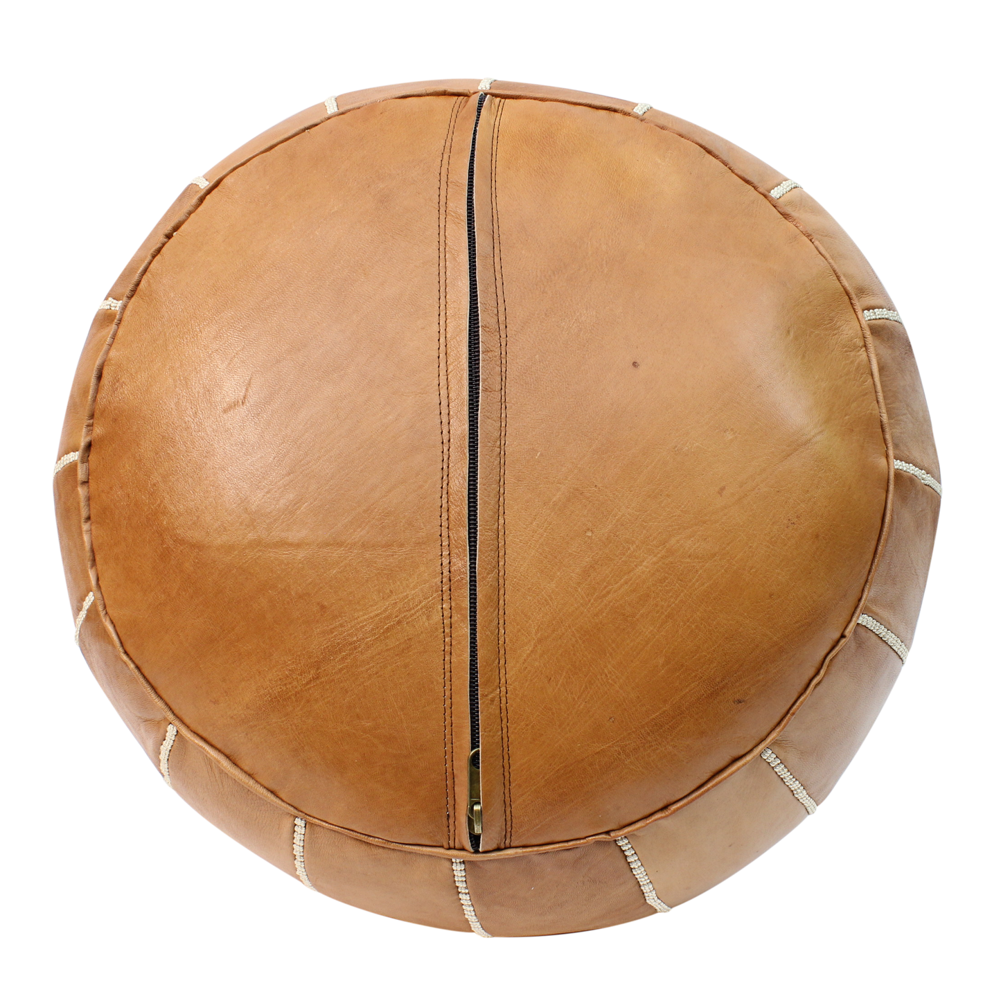 Moroccan Pouffe Pouf Ottoman Footstool RAK2 COVER ONLY or STUFFED Genuine Natural Tan Leather