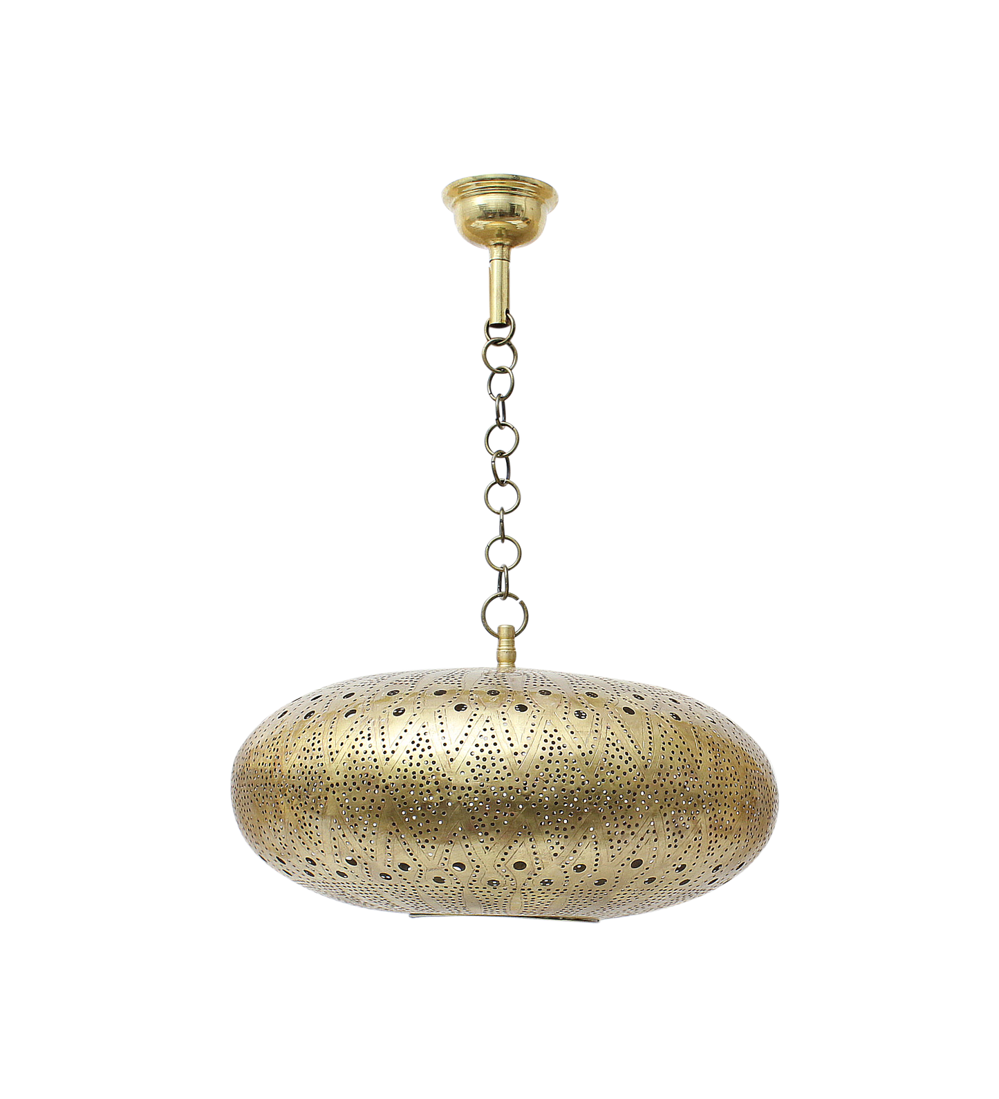 Moroccan Brass Lamp Pendant Ceiling Light Lantern 40x16cm 15.8x6.3in. (ML5)