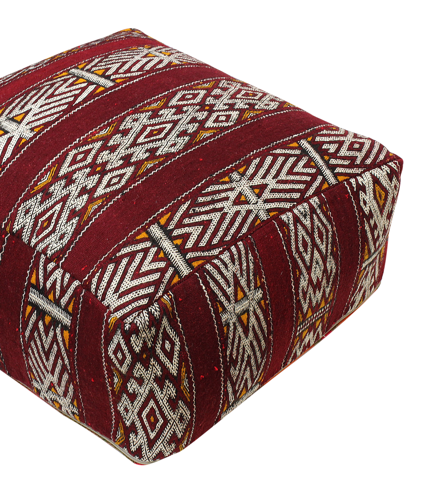 Moroccan Kilim Pouffe Pouf Footstool COVER ONLY or STUFFED XL 60x60x25cm 24x24x10 inches (KP306)