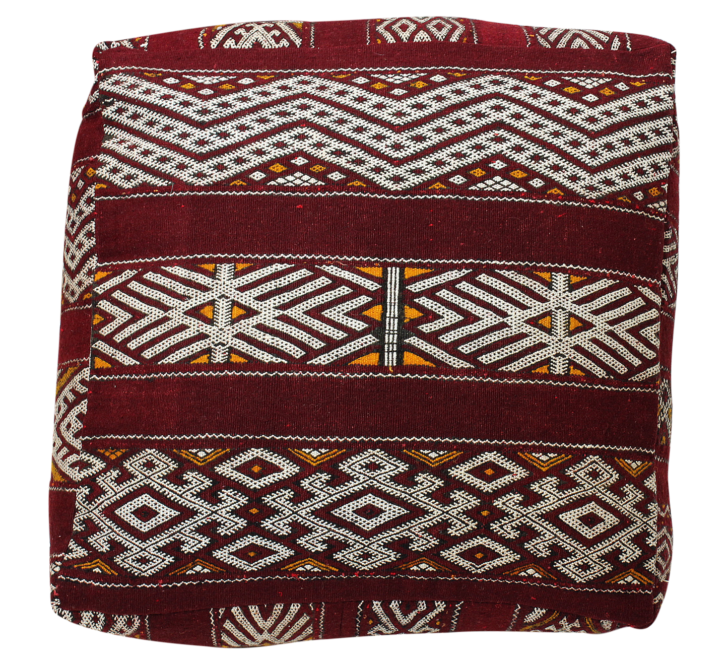 Moroccan Kilim Pouffe Pouf Footstool COVER ONLY or STUFFED XL 60x60x25cm 24x24x10 inches (KP309)