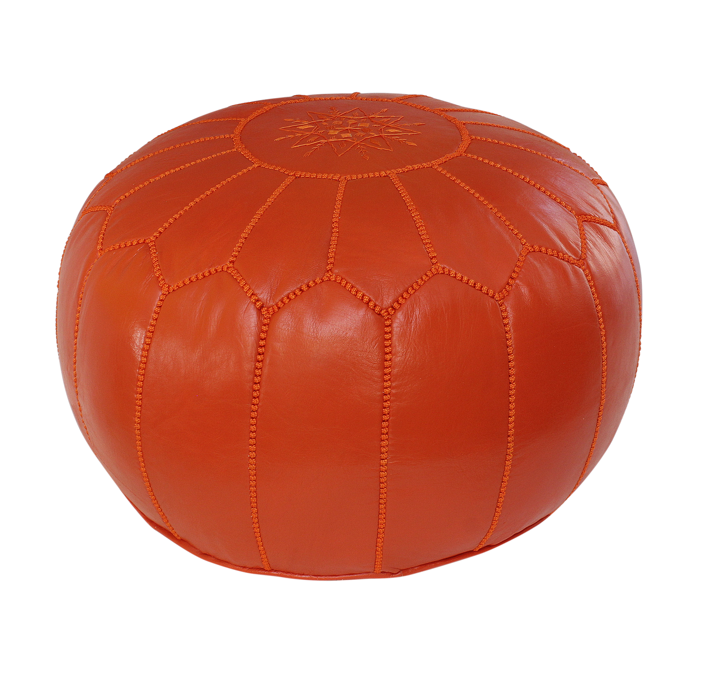 Moroccan Burgundy Red Pouffe Pouf Ottoman Footstool COVER ONLY or STUFFED Real Leather