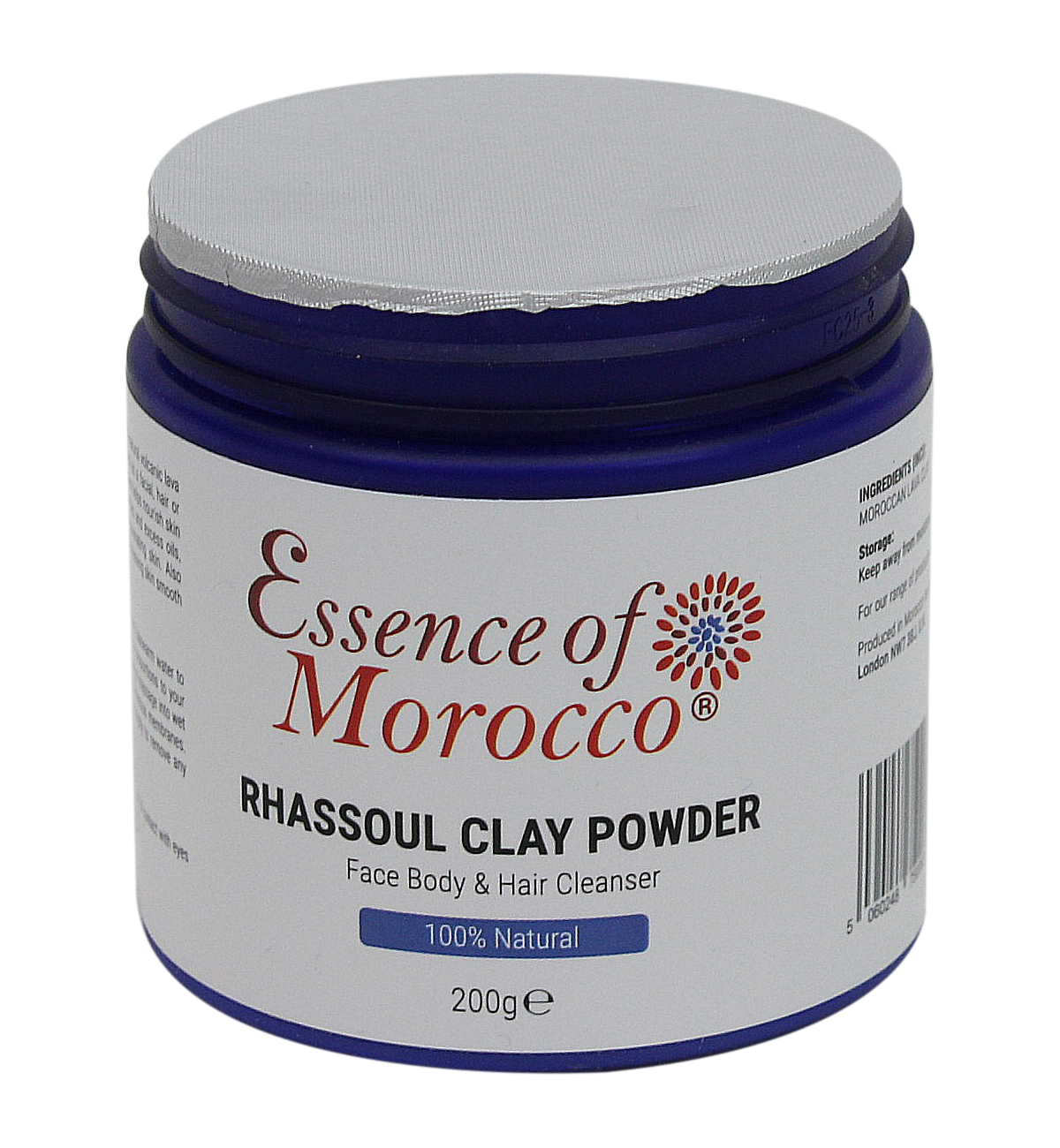 Rhassoul Clay Powder Mask Natural Pure Moroccan Ghassoul 200 g / 7 OZ