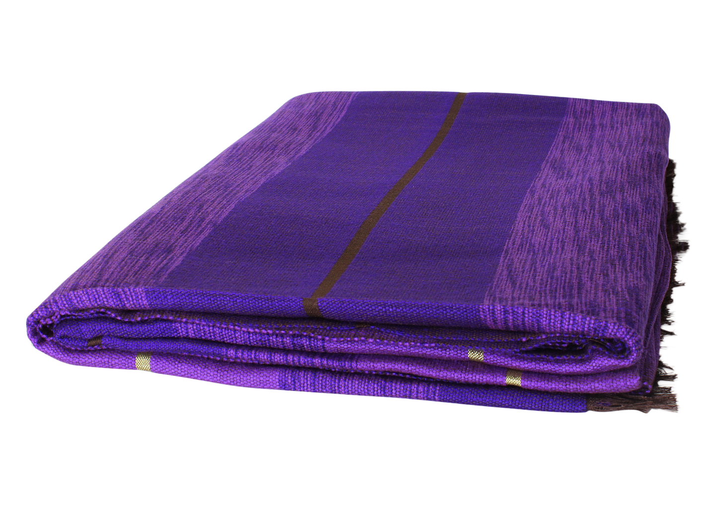 Moroccan Throw Bedspread Sofa Cover Purple Handwoven Wool Sabra Silk 270 cm x 170 cm