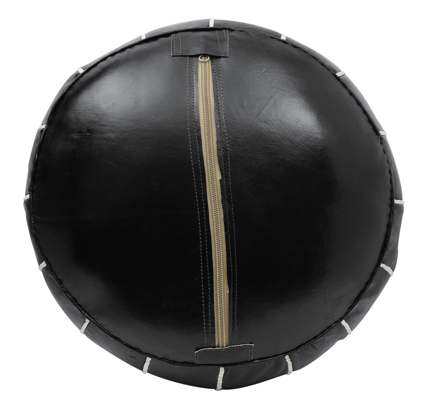 moroccan-black-white-pouffe-pouf-ottoman-footstool-cover-only-or-stuffed-real-leather