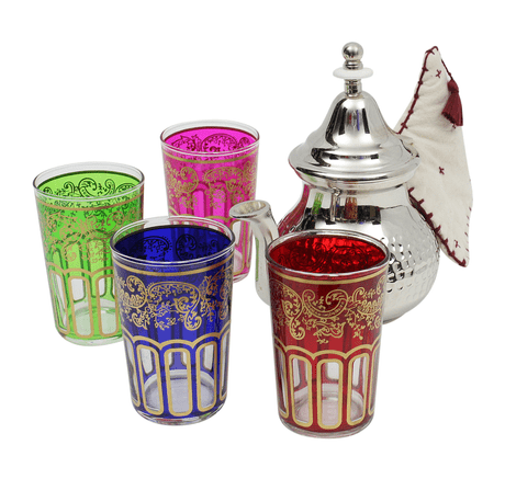 moroccan-silver-teapot-hammered-medium-with-4-tea-glasses-and-handle-cover-handmade