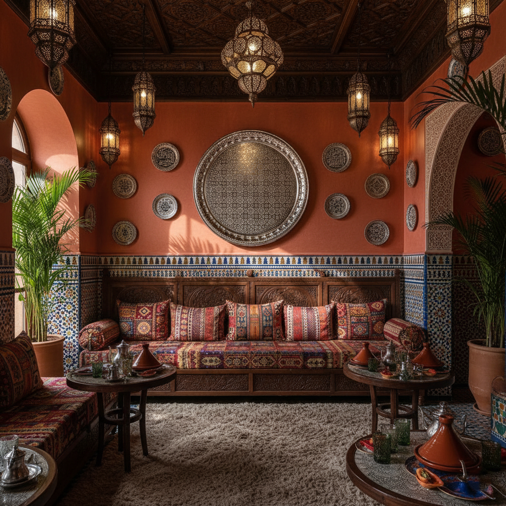 Moroccan ALUMINIUM TRAY Handmade Hand Engraved Extra Large Diameter 75 cm / 29.5 inches (ALT17)