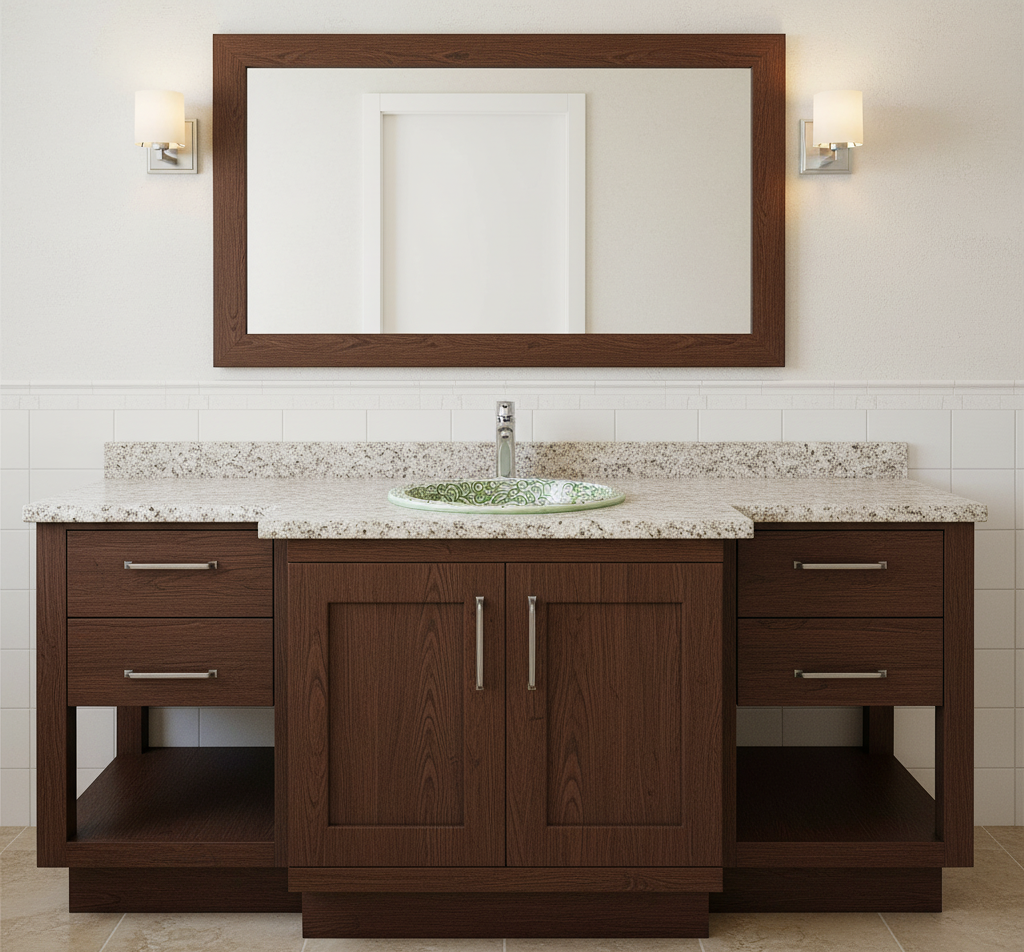 Moroccan Sink Washbasin Wash Basin Ceramic Handmade Green Free Waste (SW103)