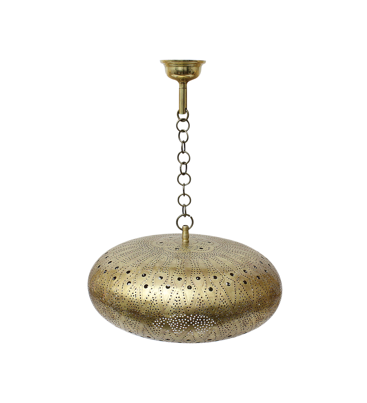 Moroccan Brass Lamp Pendant Ceiling Light Lantern 40x16cm 15.8x6.3in. (ML5)