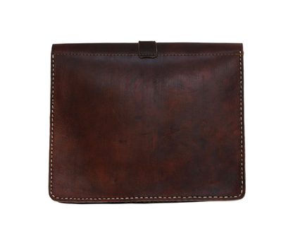 Moroccan Leather Bag Crossbody Satchel, Vintage Brown Tan Real Morocco Leather Shoulder Bag, Handmade Adjustable Strap  (MLB2)