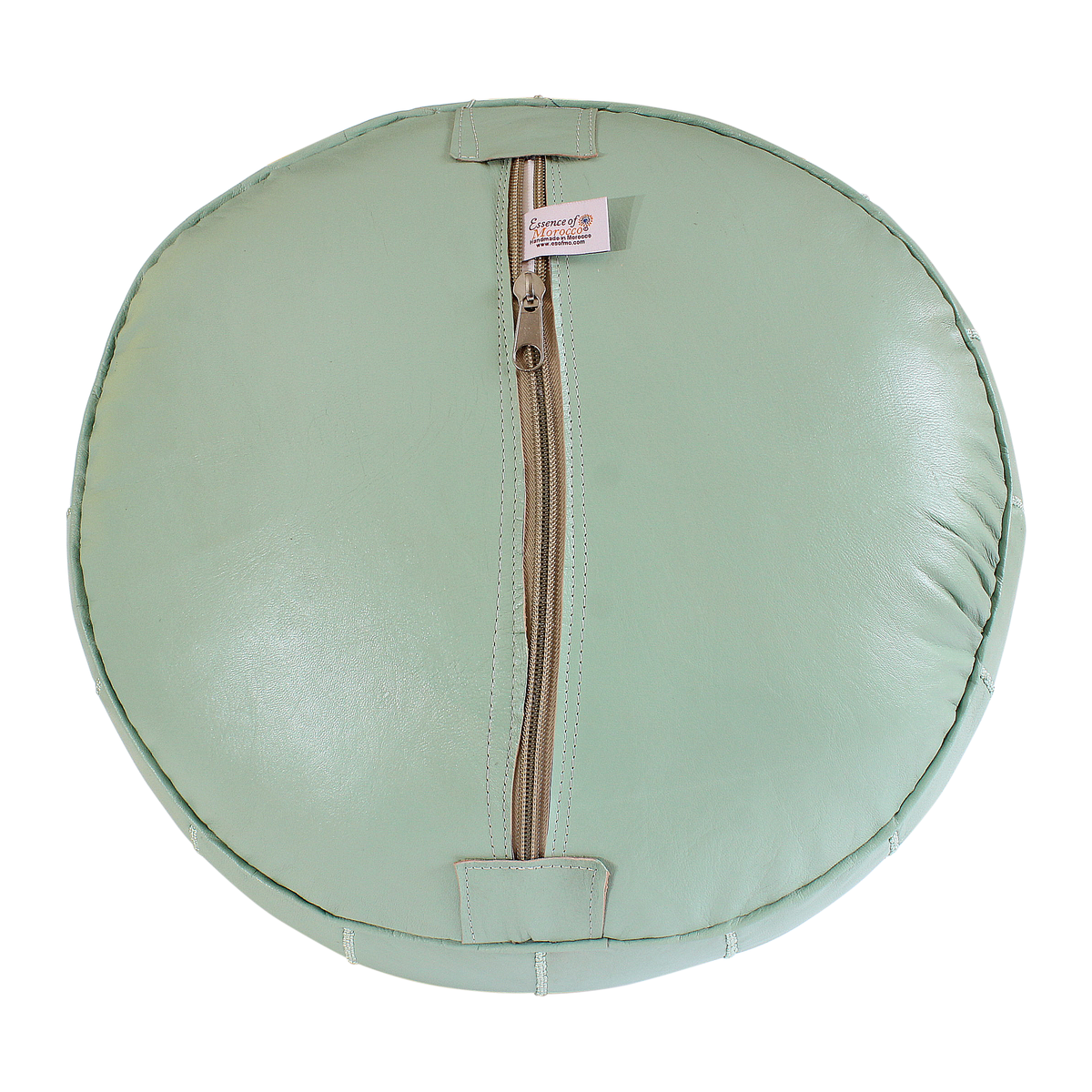 Moroccan Pastel Green Pouffe Pouf Ottoman Footstool COVER ONLY or STUFFED Real Leather