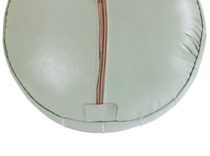 Moroccan Pastel Green Pouffe Pouf Ottoman Footstool COVER ONLY or STUFFED Real Leather