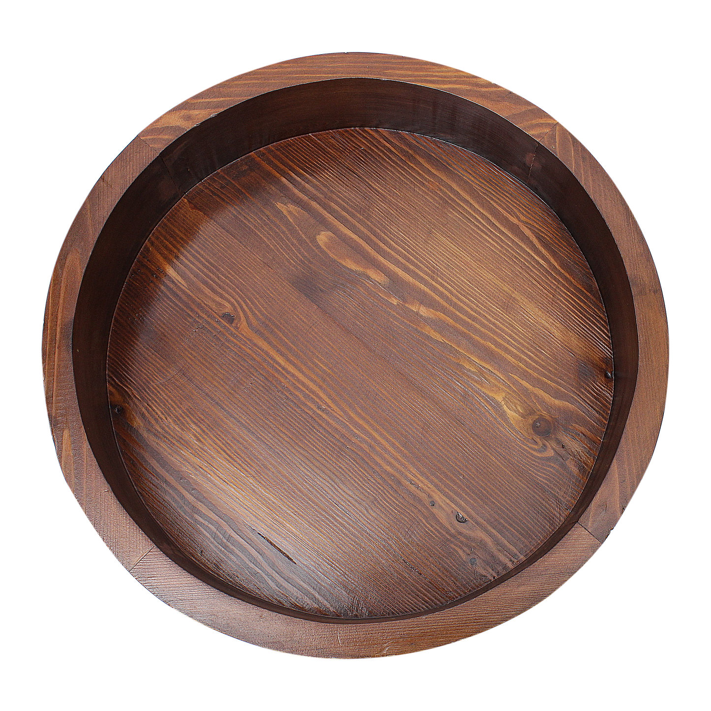 Moroccan Berber Round Table – Hand-Carved Cedar Wood, Removable Legs, 50cm / 20 in