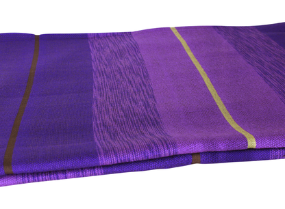 Moroccan Throw Bedspread Sofa Cover Purple Handwoven Wool Sabra Silk 270 cm x 170 cm