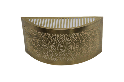 Moroccan Brass Wall Sconce Light Shade Handmade – Vintage Fes Fine Openwork Design (BS1)