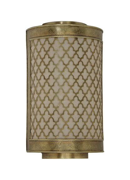 Moroccan Brass Wall Sconce Light Shade Handmade – Vintage Fes Openwork Design (BS2)