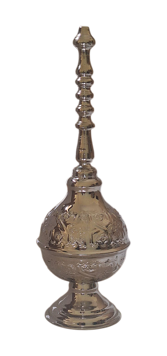 Moroccan Perfume Bottle Vintage Design Silver Maillechort Handmade Hand Engraved in Fez (SPB1)