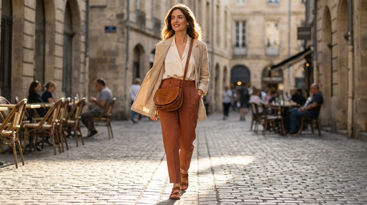 Rich Tan Leather Saddle Bag | Handmade Moroccan Crossbody Bag | Adjustable Strap | Vintage Style Cowhide