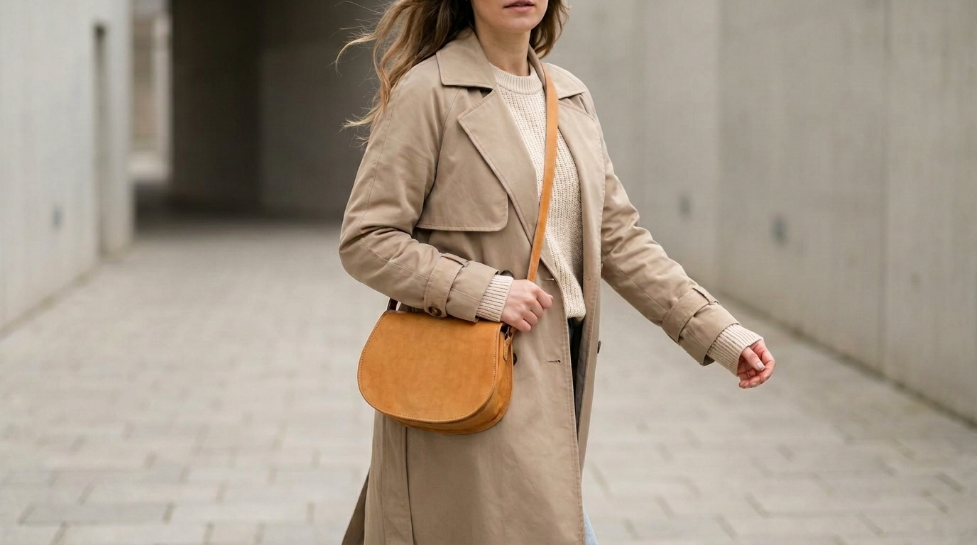 Natural Tan Leather Saddle Bag | Handmade Moroccan Crossbody Bag | Adjustable Strap | Vintage Style Cowhide