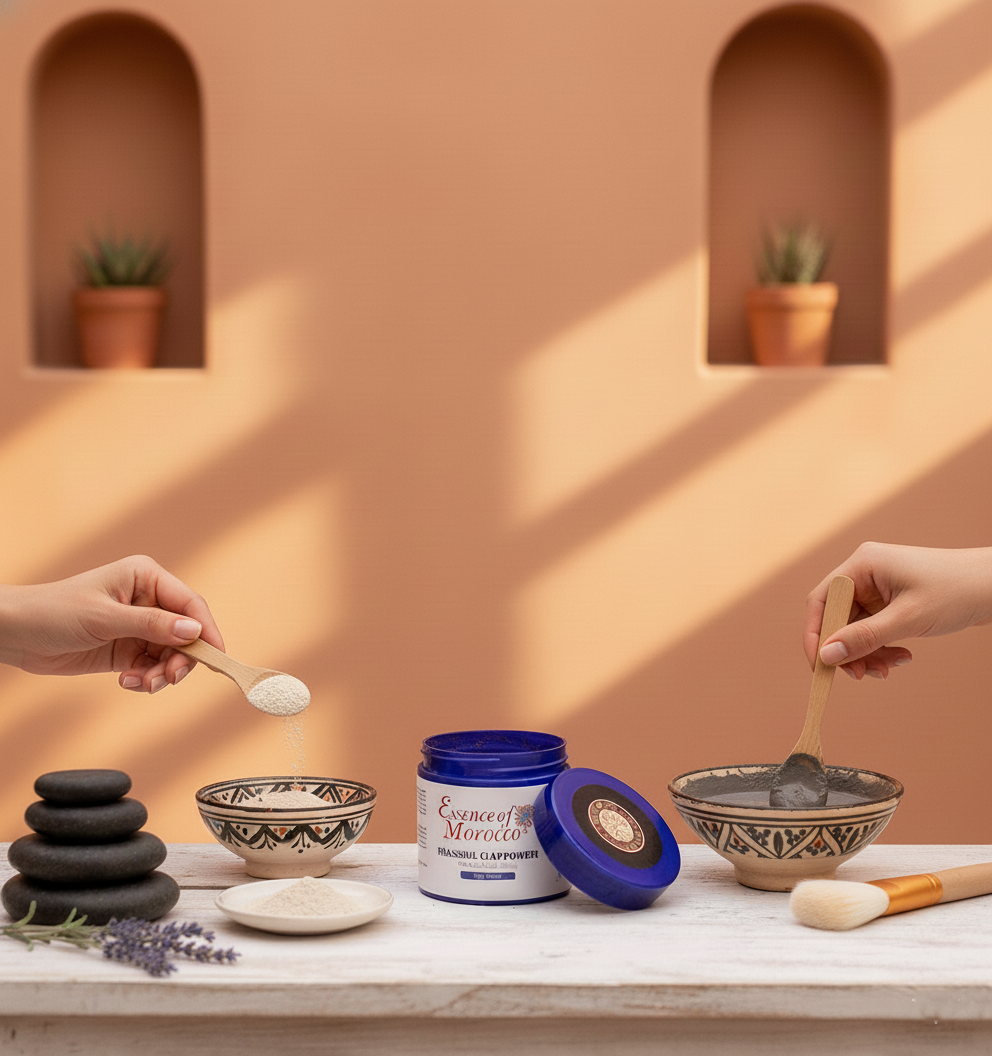 Rhassoul Clay Powder Mask Natural Pure Moroccan Ghassoul 250 g / 8.8 OZ