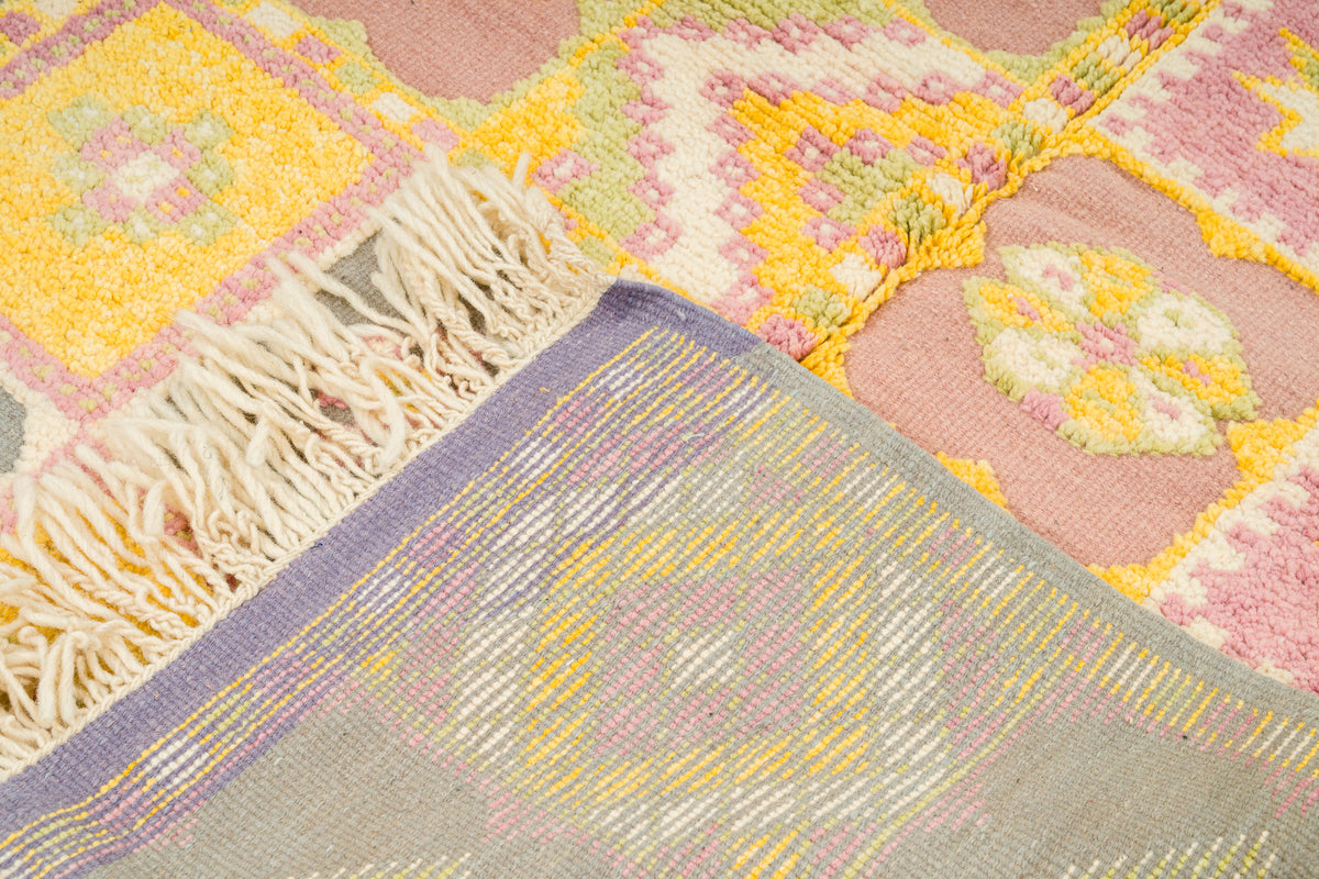 Moroccan Berber Wool Rug – Handwoven & Hand-Knotted, 160 x 104 cm / 5.3 x 3.4 ft