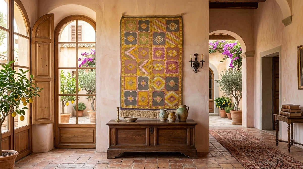 Moroccan Berber Wool Rug – Handwoven & Hand-Knotted, 160 x 104 cm / 5.3 x 3.4 ft
