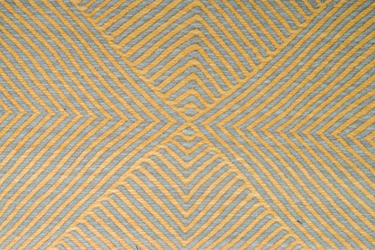 Moroccan Zanafi Wool Rug – Handwoven Flatweave Geometric, 205 x 152 cm / 6.7 x 5 ft