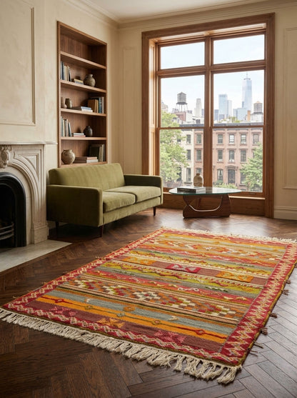 Moroccan Berber Wool Rug – Handwoven & Hand-Knotted Glaoui, 260 x 155 cm / 8.5 x 5.1 ft
