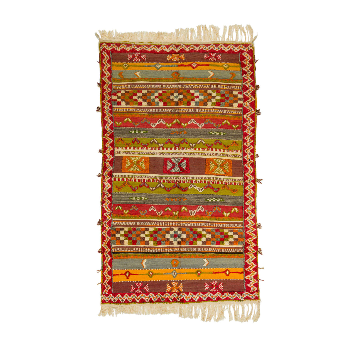 Moroccan Berber Wool Rug – Handwoven & Hand-Knotted Glaoui, 260 x 155 cm / 8.5 x 5.1 ft