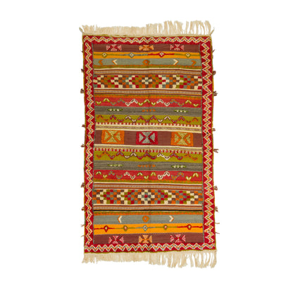 Moroccan Berber Wool Rug – Handwoven & Hand-Knotted Glaoui, 260 x 155 cm / 8.5 x 5.1 ft