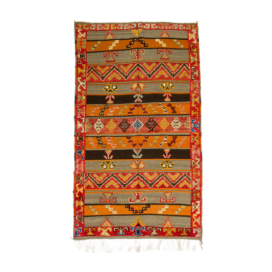 Moroccan Berber Wool Rug – Handwoven & Hand-Knotted Glaoui, 254 x 145 cm / 8.3 x 4.8 ft