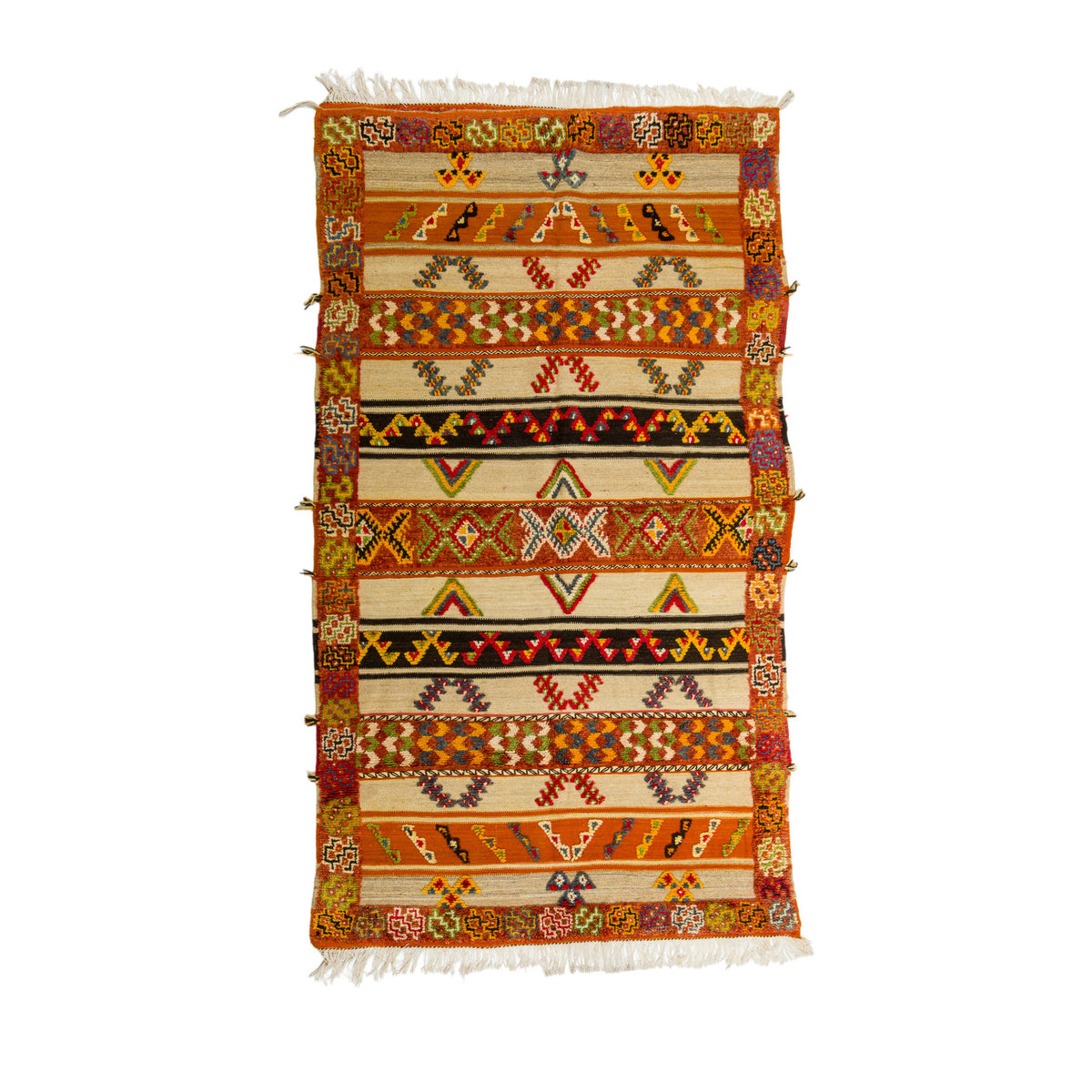 Moroccan Berber Wool Rug – Handwoven & Hand-Knotted Glaoui, 260 x 140 cm / 8.5 x 4.6 ft