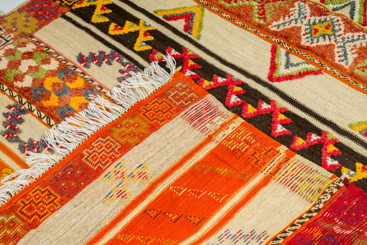 Moroccan Berber Wool Rug – Handwoven & Hand-Knotted Glaoui, 260 x 140 cm / 8.5 x 4.6 ft