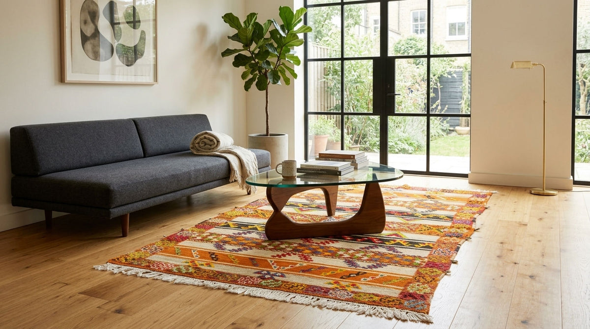 Moroccan Berber Wool Rug – Handwoven & Hand-Knotted Glaoui, 260 x 140 cm / 8.5 x 4.6 ft
