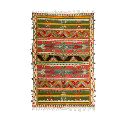 Moroccan Berber Wool Rug – Handwoven & Hand-Knotted Glaoui, 250 x 150 cm / 8.2 x 5 ft