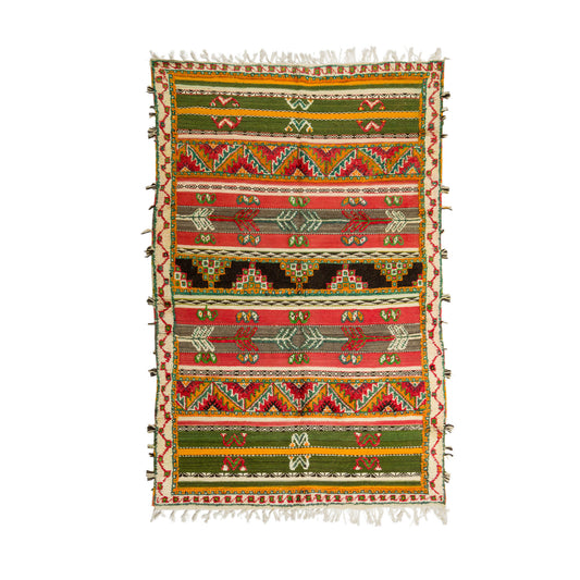 Moroccan Berber Wool Rug – Handwoven & Hand-Knotted Glaoui, 250 x 150 cm / 8.2 x 5 ft
