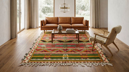 Moroccan Berber Wool Rug – Handwoven & Hand-Knotted Glaoui, 250 x 150 cm / 8.2 x 5 ft