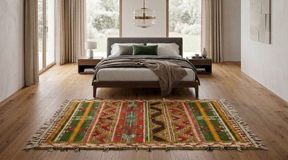 Moroccan Berber Wool Rug – Handwoven & Hand-Knotted Glaoui, 250 x 150 cm / 8.2 x 5 ft