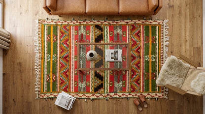 Moroccan Berber Wool Rug – Handwoven & Hand-Knotted Glaoui, 250 x 150 cm / 8.2 x 5 ft