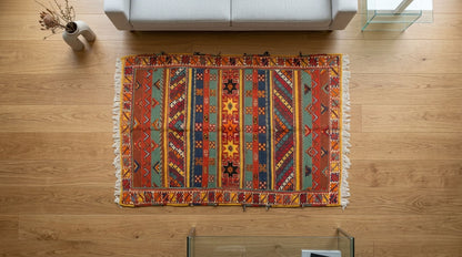 Moroccan Berber Wool Rug – Handwoven & Hand-Knotted Glaoui, 250 x 156 cm / 8.2 x 5 ft