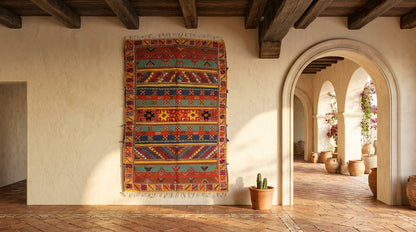 Moroccan Berber Wool Rug – Handwoven & Hand-Knotted Glaoui, 250 x 156 cm / 8.2 x 5 ft