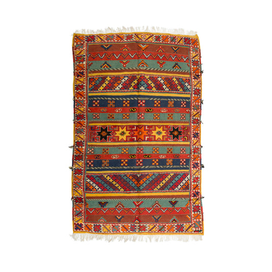 Moroccan Berber Wool Rug – Handwoven & Hand-Knotted Glaoui, 250 x 156 cm / 8.2 x 5 ft