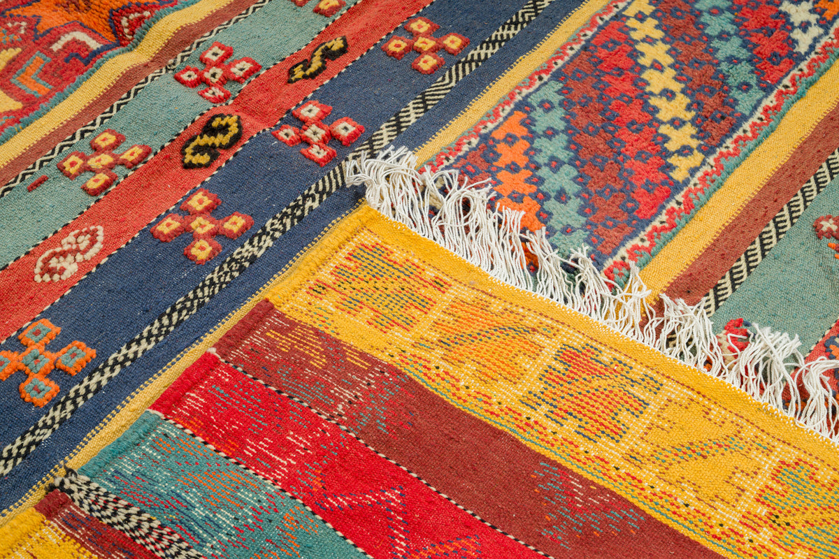 Moroccan Berber Wool Rug – Handwoven & Hand-Knotted Glaoui, 250 x 156 cm / 8.2 x 5 ft