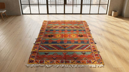 Moroccan Berber Wool Rug – Handwoven & Hand-Knotted Glaoui, 250 x 156 cm / 8.2 x 5 ft