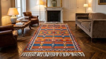 Moroccan Berber Wool Rug – Handwoven & Hand-Knotted Glaoui, 255 x 156 cm / 8.4 x 5.1 ft