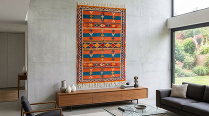 Moroccan Berber Wool Rug – Handwoven & Hand-Knotted Glaoui, 255 x 156 cm / 8.4 x 5.1 ft
