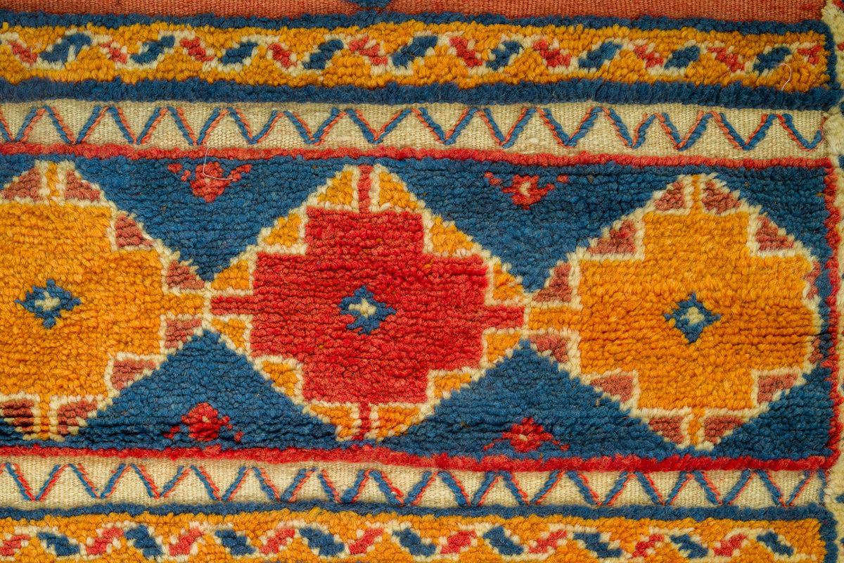 Moroccan Berber Wool Rug – Handwoven & Hand-Knotted Glaoui, 255 x 156 cm / 8.4 x 5.1 ft