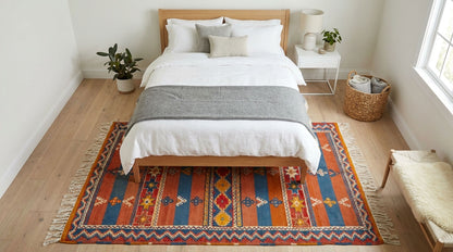 Moroccan Berber Wool Rug – Handwoven & Hand-Knotted Glaoui, 255 x 156 cm / 8.4 x 5.1 ft