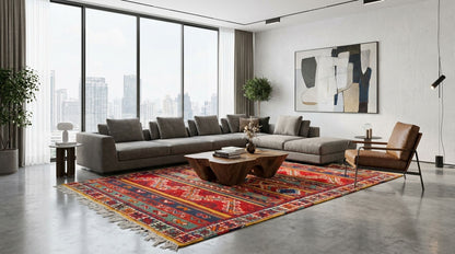Moroccan Berber Wool Rug – Handwoven & Hand-Knotted Glaoui, 274 x 153 cm / 9 x 5 ft
