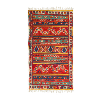 Moroccan Berber Wool Rug – Handwoven & Hand-Knotted Glaoui, 274 x 153 cm / 9 x 5 ft